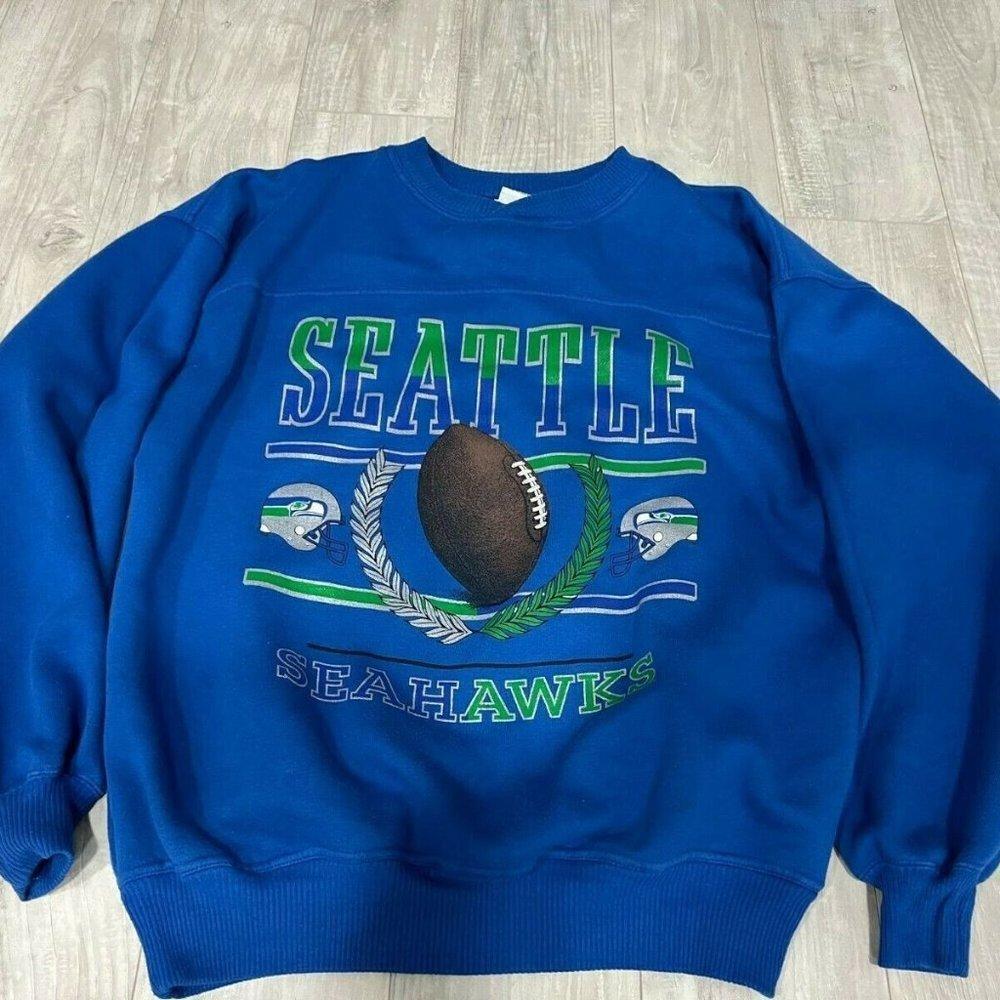 Retro Seattle Seahawks 1993 Crable Sportswear Sweatshirt